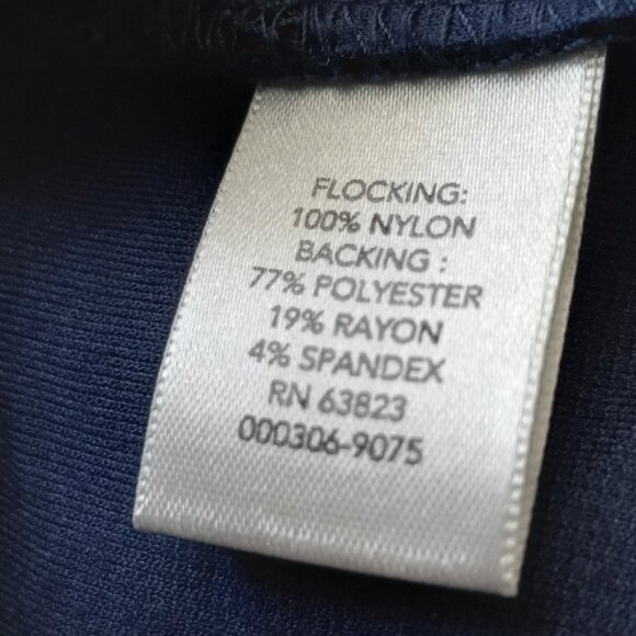 Christopher & Banks Velvet Paisley Blazer 1X Royal Blue/Black One-Button Jacket - Picture 8 of 8